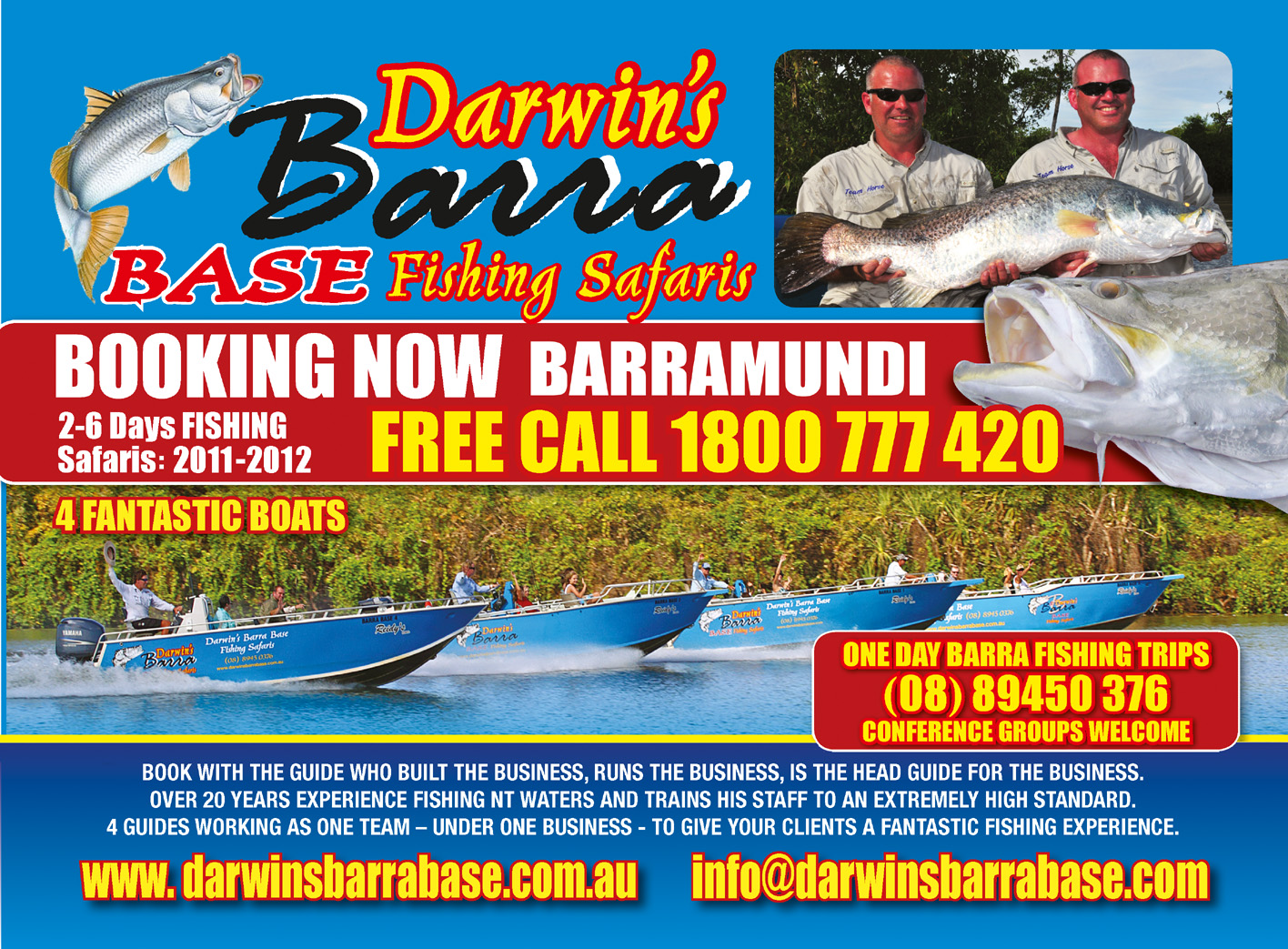darwin barra base fishing safaris